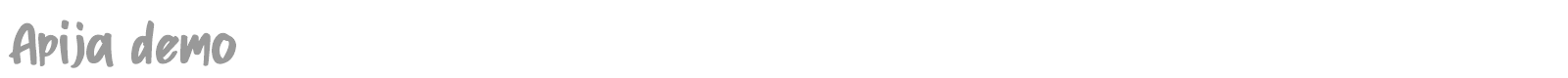 Apija font preview